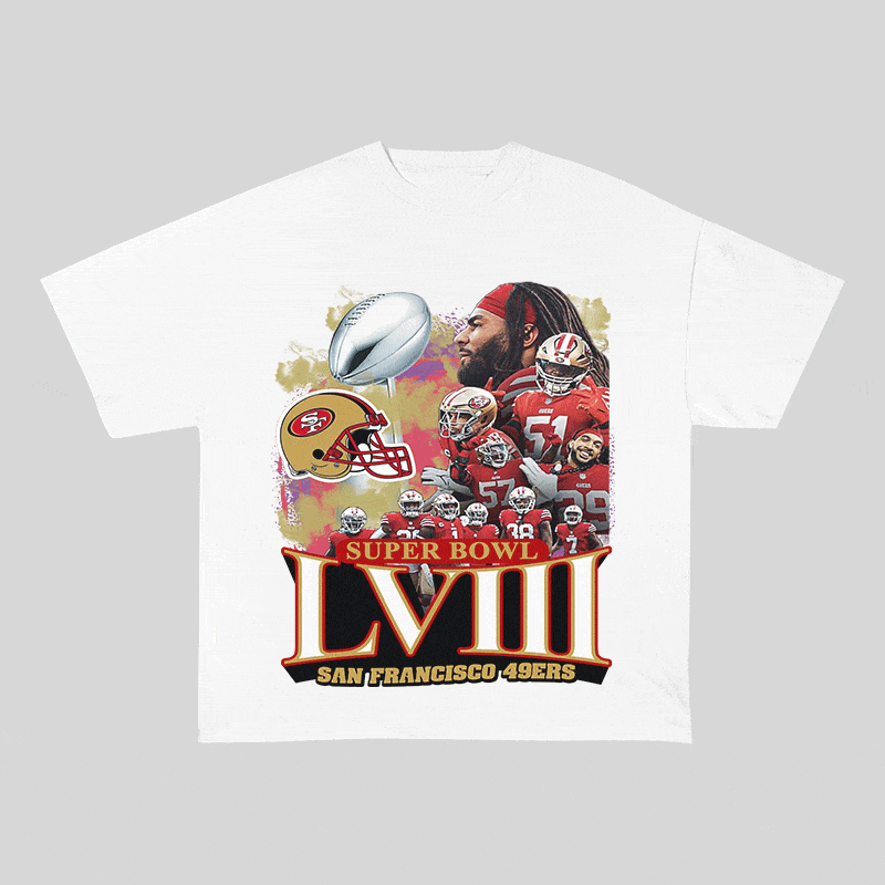RDMCLOTHINGART tapestry hoodie SUPERBOWL HEAVY WEIGHT COTTON TEE-9206