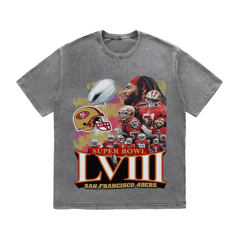RDMCLOTHINGART tapestry hoodie SUPERBOWL HEAVY WEIGHT COTTON TEE-9206