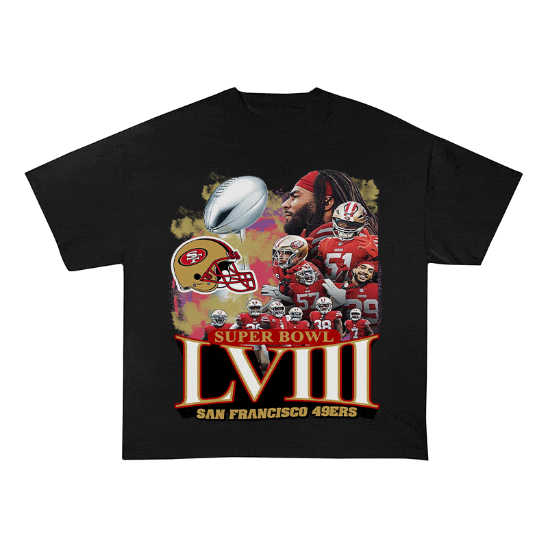 RDMCLOTHINGART tapestry hoodie SUPERBOWL HEAVY WEIGHT COTTON TEE-9206
