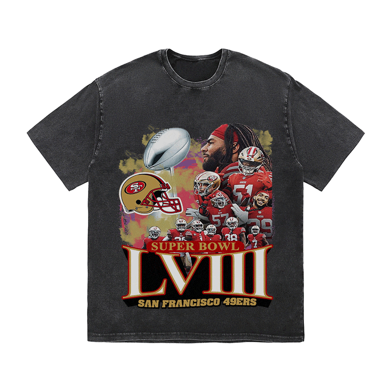 RDMCLOTHINGART tapestry hoodie SUPERBOWL HEAVY WEIGHT COTTON TEE-9206