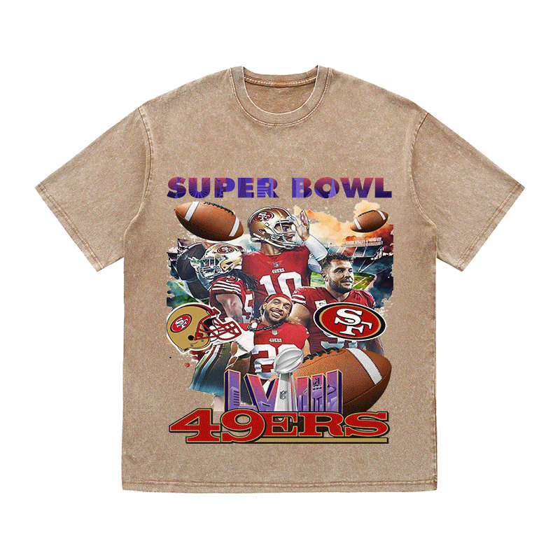 RDMCLOTHINGART tapestry hoodie SUPERBOWL HEAVY WEIGHT COTTON TEE-9208