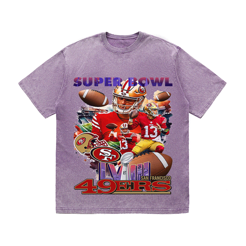 RDMCLOTHINGART tapestry hoodie SUPERBOWL HEAVY WEIGHT COTTON TEE-9209
