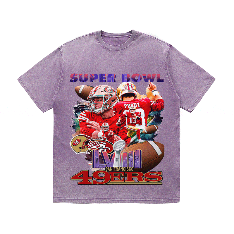 RDMCLOTHINGART tapestry hoodie SUPERBOWL HEAVY WEIGHT COTTON TEE-9210