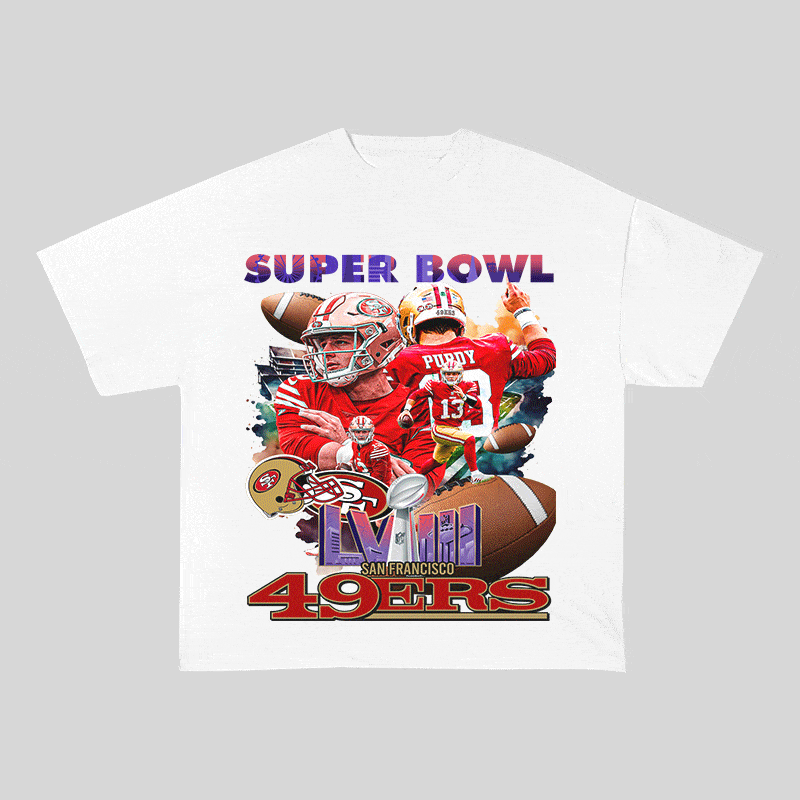 RDMCLOTHINGART tapestry hoodie SUPERBOWL HEAVY WEIGHT COTTON TEE-9210