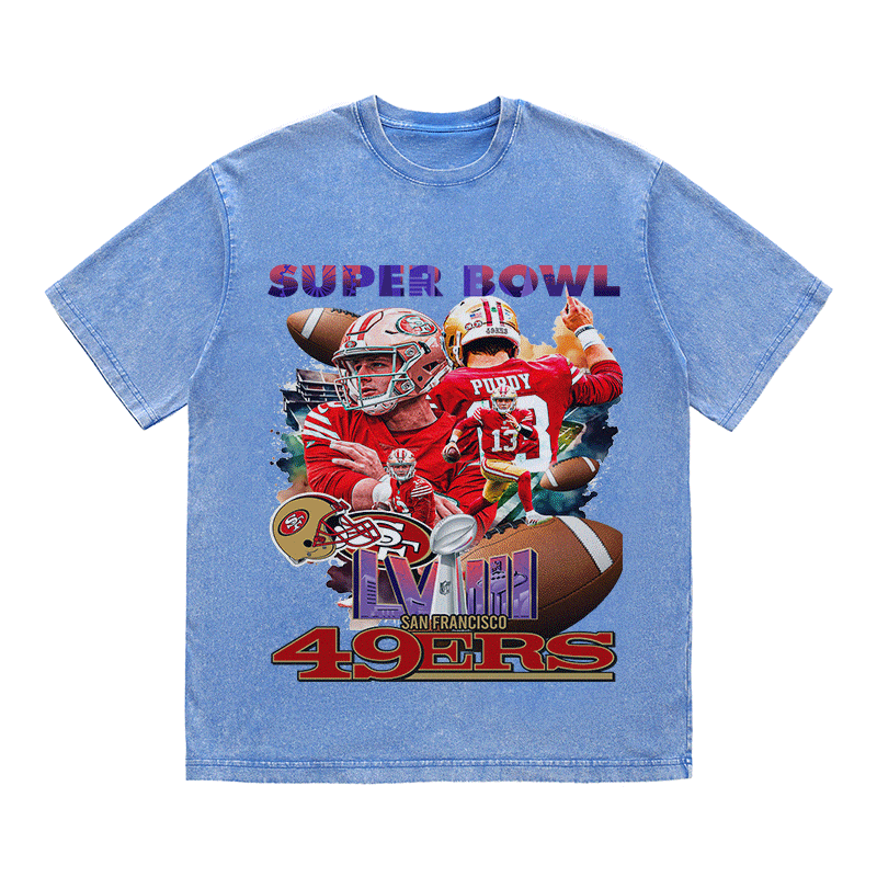 RDMCLOTHINGART tapestry hoodie SUPERBOWL HEAVY WEIGHT COTTON TEE-9210