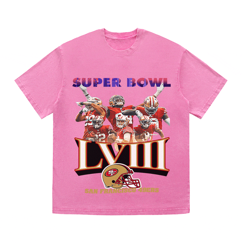 RDMCLOTHINGART tapestry hoodie SUPERBOWL HEAVY WEIGHT COTTON TEE-9214