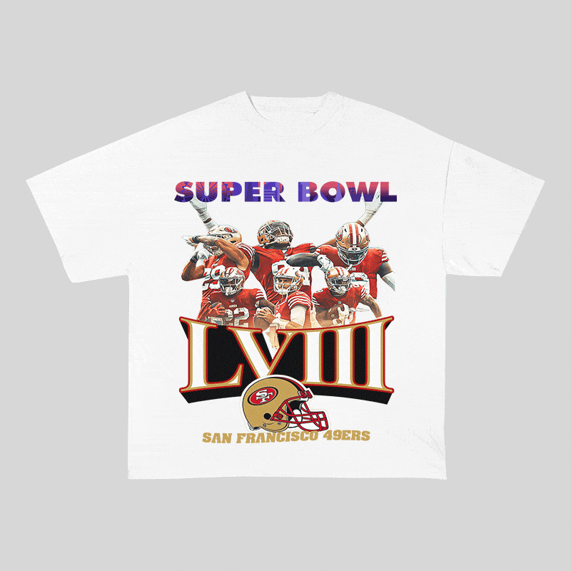 RDMCLOTHINGART tapestry hoodie SUPERBOWL HEAVY WEIGHT COTTON TEE-9214