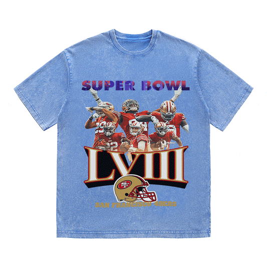 RDMCLOTHINGART tapestry hoodie SUPERBOWL HEAVY WEIGHT COTTON TEE-9214