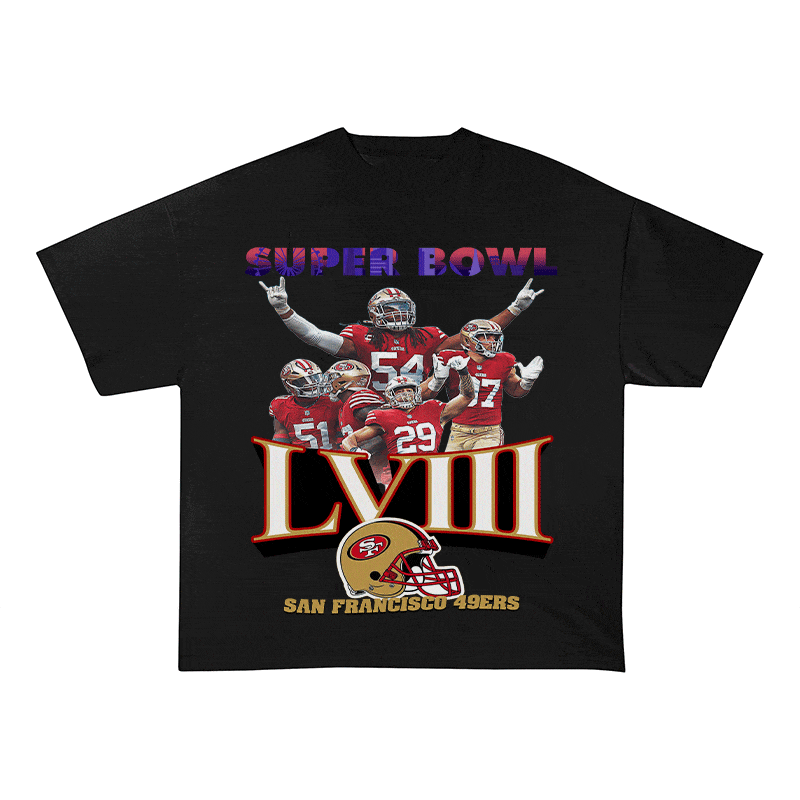 RDMCLOTHINGART tapestry hoodie SUPERBOWL HEAVY WEIGHT COTTON TEE-9215