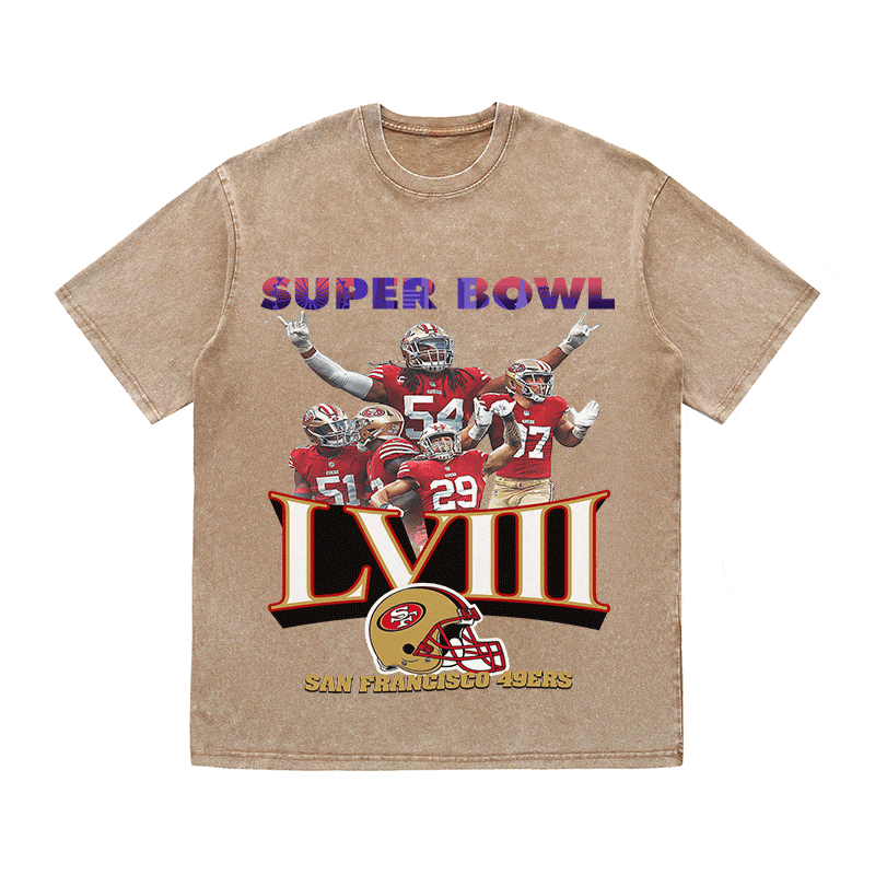 RDMCLOTHINGART tapestry hoodie SUPERBOWL HEAVY WEIGHT COTTON TEE-9215