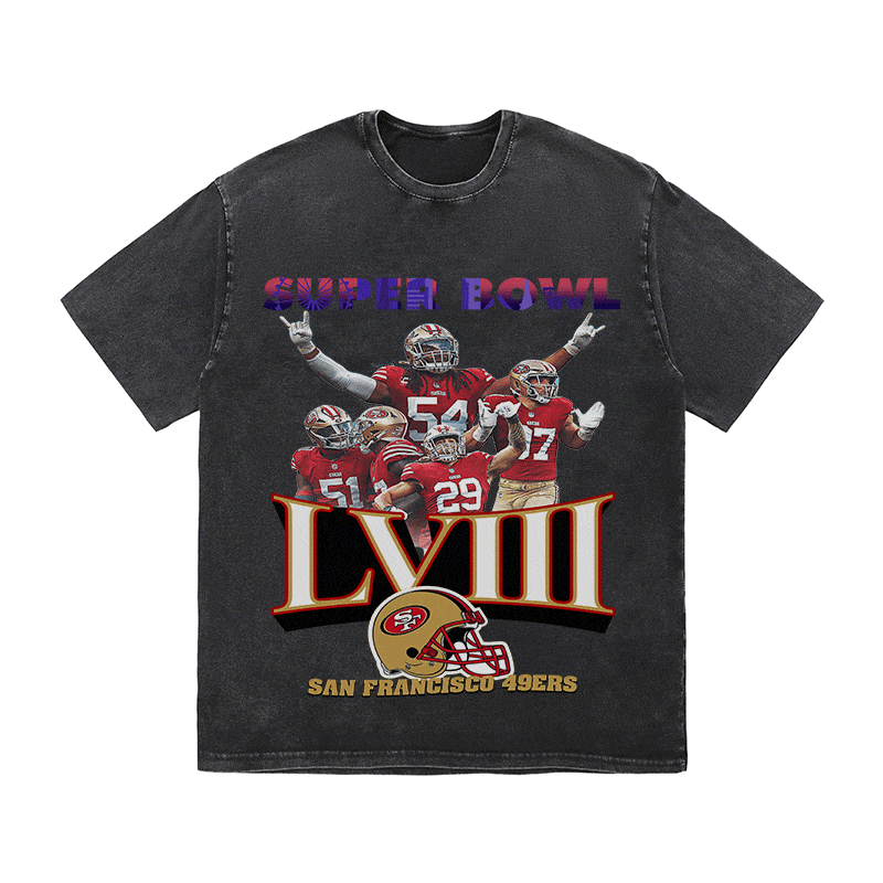 RDMCLOTHINGART tapestry hoodie SUPERBOWL HEAVY WEIGHT COTTON TEE-9215