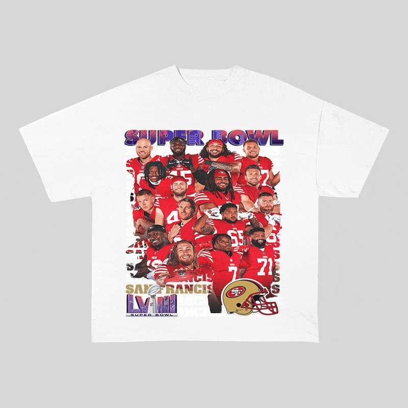 RDMCLOTHINGART tapestry hoodie SUPERBOWL HEAVY WEIGHT COTTON TEE-9216