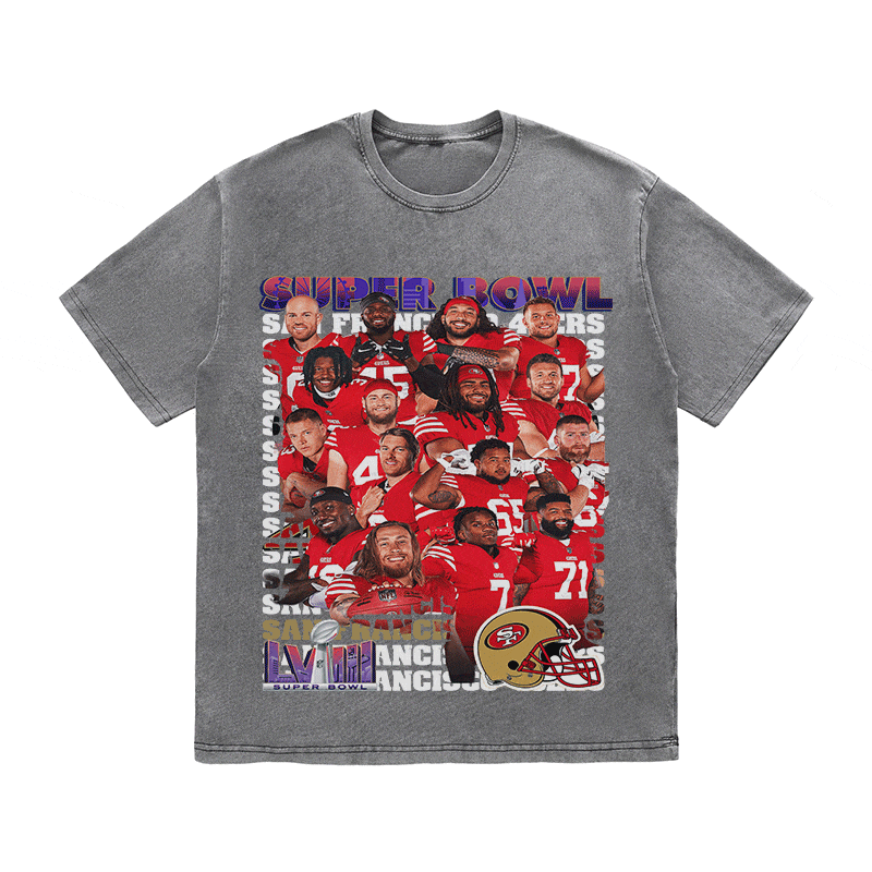 RDMCLOTHINGART tapestry hoodie SUPERBOWL HEAVY WEIGHT COTTON TEE-9216