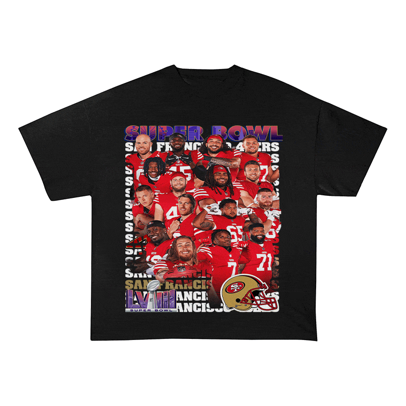 RDMCLOTHINGART tapestry hoodie SUPERBOWL HEAVY WEIGHT COTTON TEE-9216