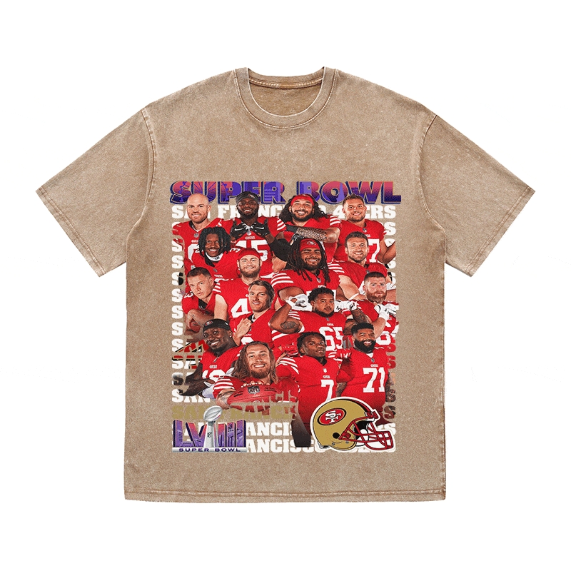 RDMCLOTHINGART tapestry hoodie SUPERBOWL HEAVY WEIGHT COTTON TEE-9216
