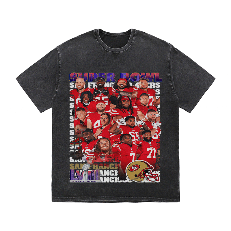 RDMCLOTHINGART tapestry hoodie SUPERBOWL HEAVY WEIGHT COTTON TEE-9216