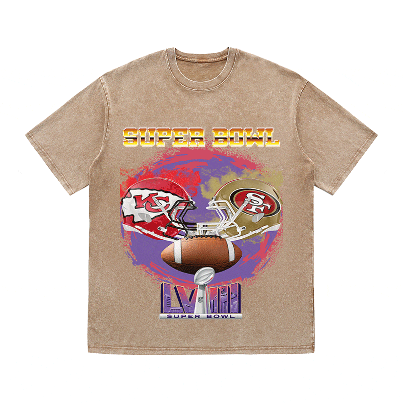 RDMCLOTHINGART tapestry hoodie SUPERBOWL WO YEAR HEAVY WEIGHT COTTON TEE-9184