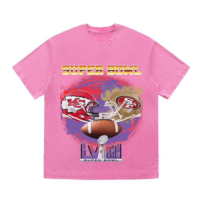 RDMCLOTHINGART tapestry hoodie SUPERBOWL WO YEAR HEAVY WEIGHT COTTON TEE-9184