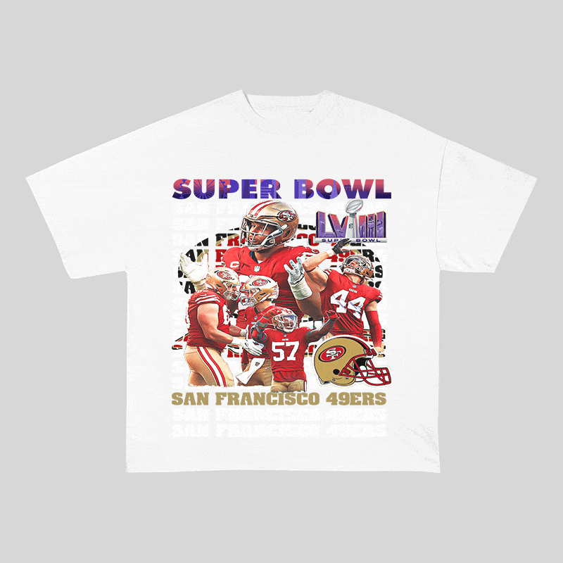 RDMCLOTHINGART tapestry hoodie SUPERBOWL23 HEAVY WEIGHT COTTON TEE-9213