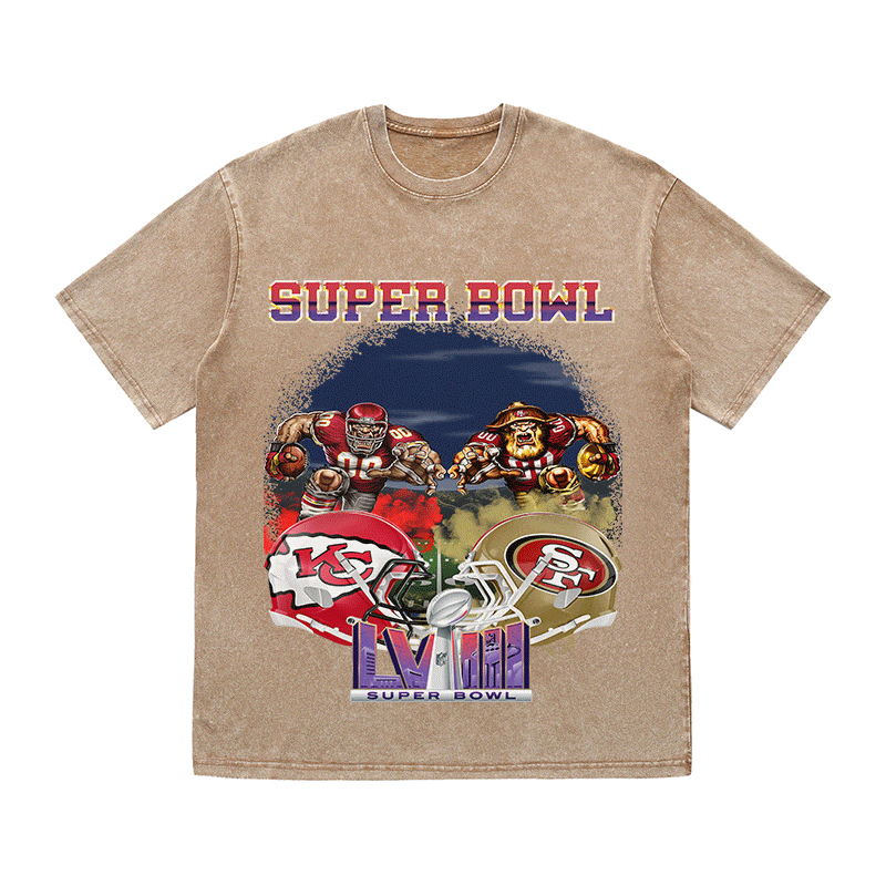 RDMCLOTHINGART tapestry hoodie SUPERBOWL6 WO YEAR HEAVY WEIGHT COTTON TEE-9185
