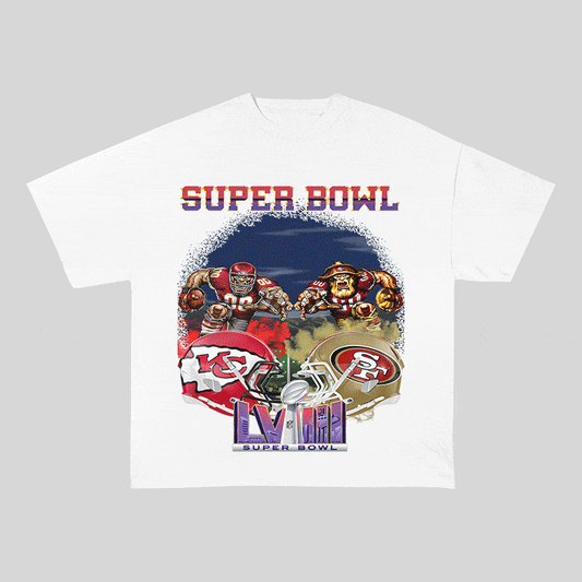 RDMCLOTHINGART tapestry hoodie SUPERBOWL6 WO YEAR HEAVY WEIGHT COTTON TEE-9185