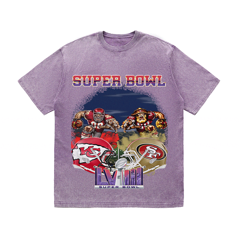 RDMCLOTHINGART tapestry hoodie SUPERBOWL6 WO YEAR HEAVY WEIGHT COTTON TEE-9185