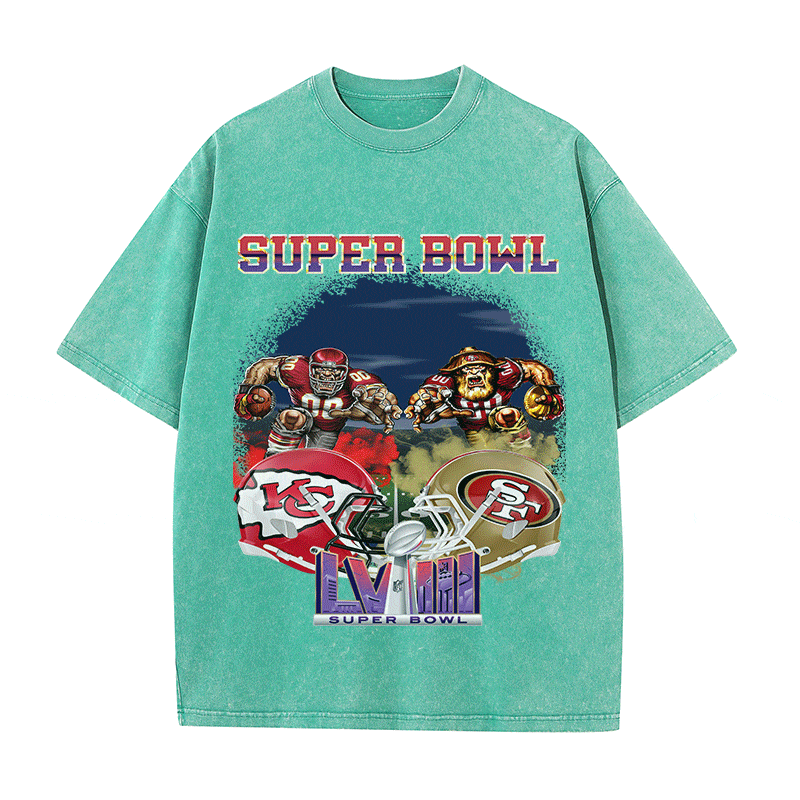 RDMCLOTHINGART tapestry hoodie SUPERBOWL6 WO YEAR HEAVY WEIGHT COTTON TEE-9185