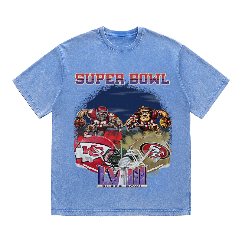 RDMCLOTHINGART tapestry hoodie SUPERBOWL6 WO YEAR HEAVY WEIGHT COTTON TEE-9185