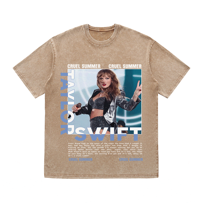 RDMCLOTHINGART tapestry hoodie TAYLOR HEAVY WEIGHT COTTON TEE-9022