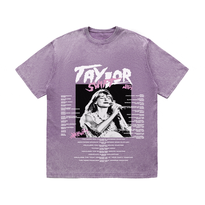 RDMCLOTHINGART tapestry hoodie TAYLOR SWIFT HEAVY WEIGHT COTTON TEE-8920