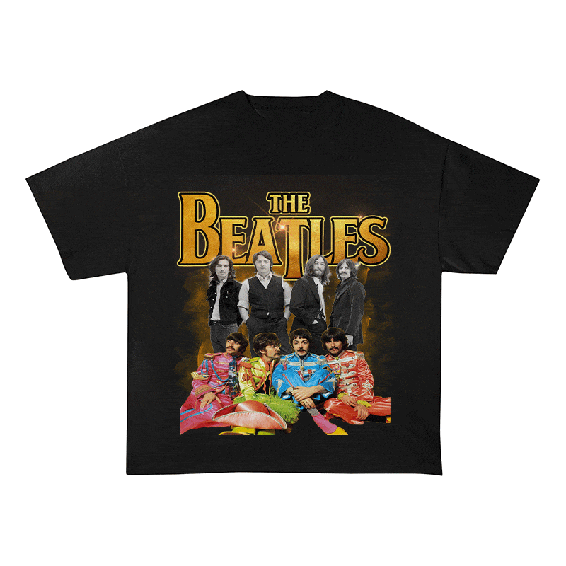 RDMCLOTHINGART tapestry hoodie THE BEATLES HEAVY WEIGHT COTTON TEE-9138