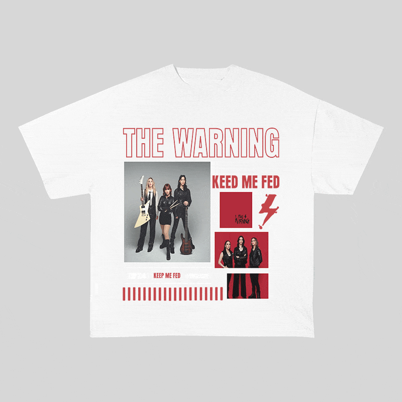 RDMCLOTHINGART tapestry hoodie THE WARNING HEAVY WEIGHT COTTON TEE-9023