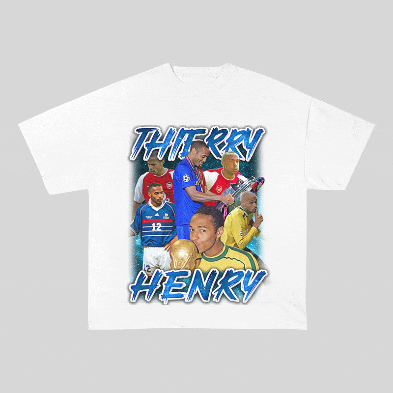 RDMCLOTHINGART tapestry hoodie THIERRY HENRY HEAVY WEIGHT COTTON TEE-9175