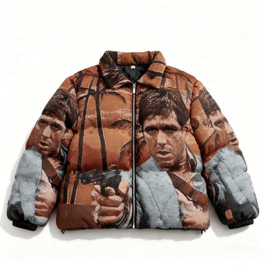 RDMCLOTHINGART tapestry hoodie TONY MONTANA TAPESTRY COAT