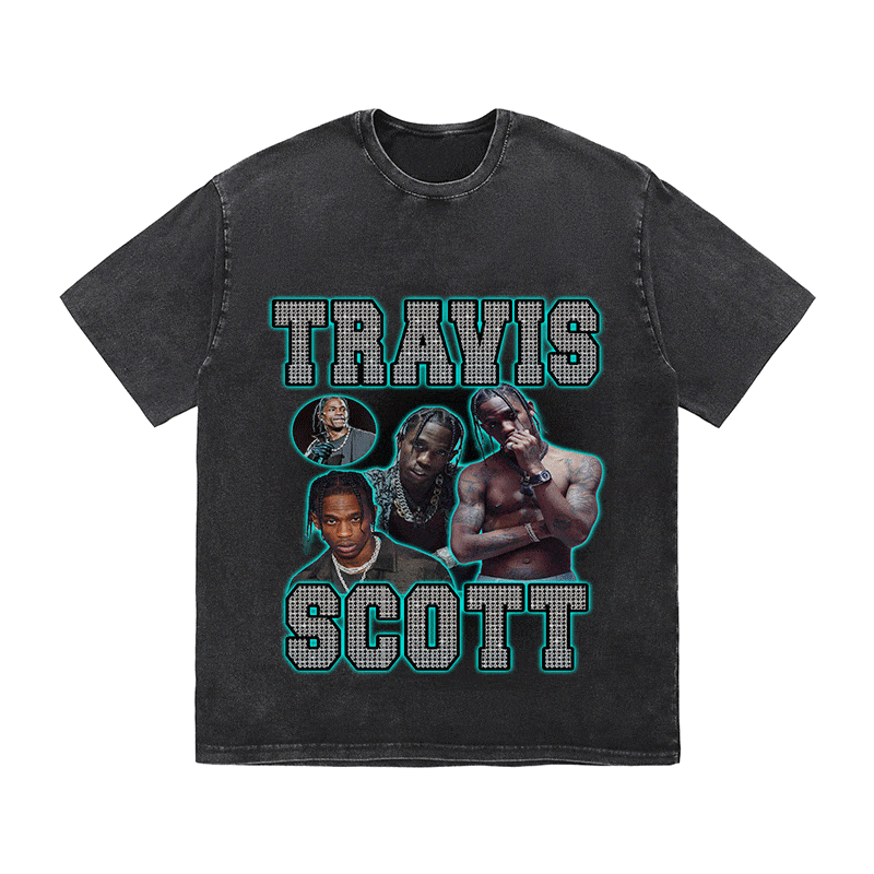RDMCLOTHINGART tapestry hoodie TRAVIS SCOTT HEAVY WEIGHT COTTON TEE-9140