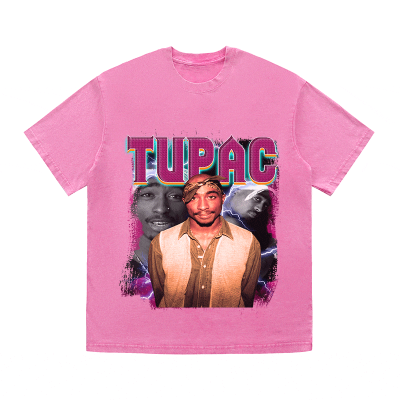 RDMCLOTHINGART tapestry hoodie TUPAC HEAVY WEIGHT COTTON TEE-9142