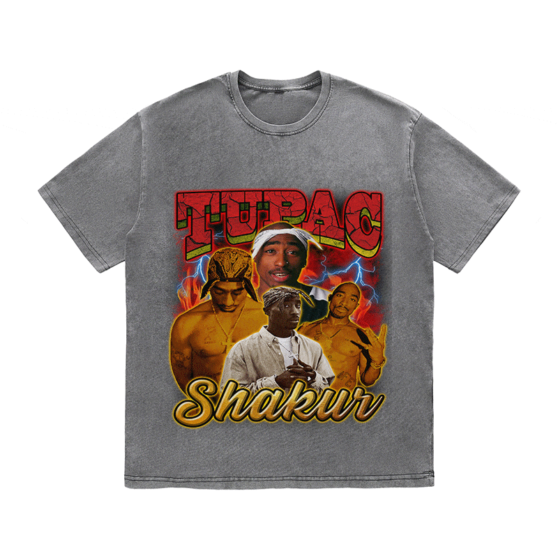 RDMCLOTHINGART tapestry hoodie TUPAC SHAKUR HEAVY WEIGHT COTTON TEE-9141