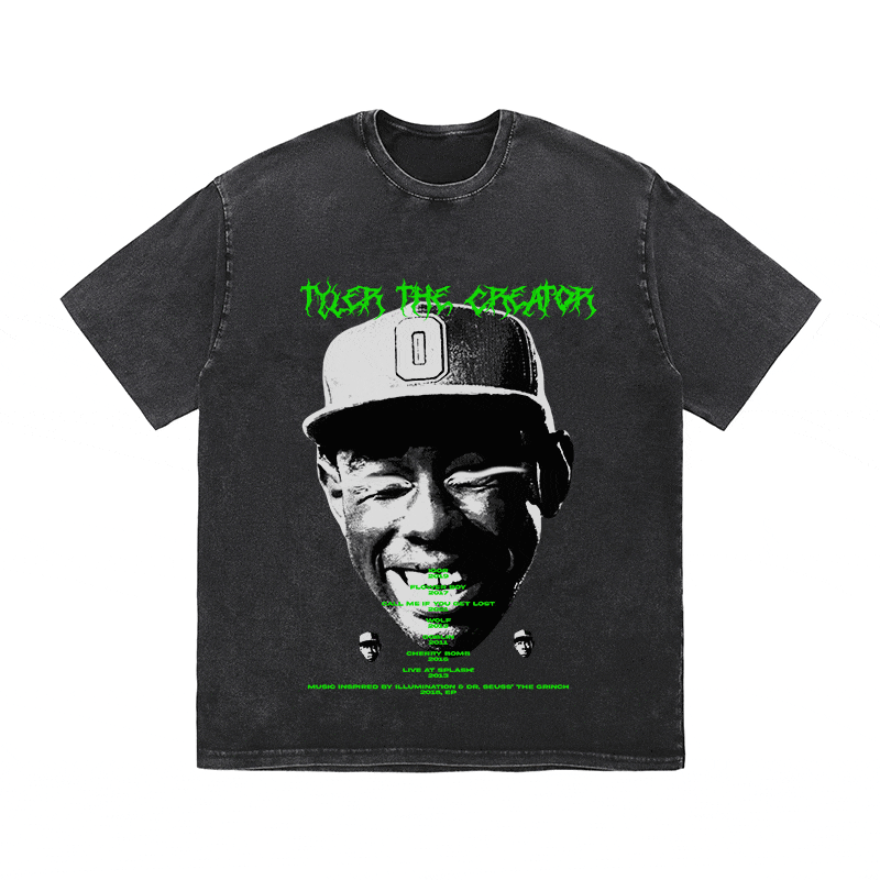 RDMCLOTHINGART tapestry hoodie TYLER THE CREATOR HEAVY WEIGHT COTTON TEE-8895