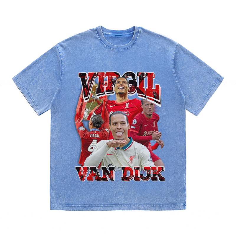 RDMCLOTHINGART tapestry hoodie VAN DIJK HEAVY WEIGHT COTTON TEE-9178