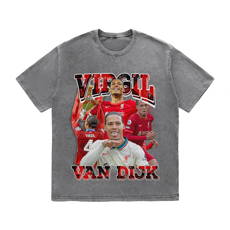 RDMCLOTHINGART tapestry hoodie VAN DIJK HEAVY WEIGHT COTTON TEE-9178