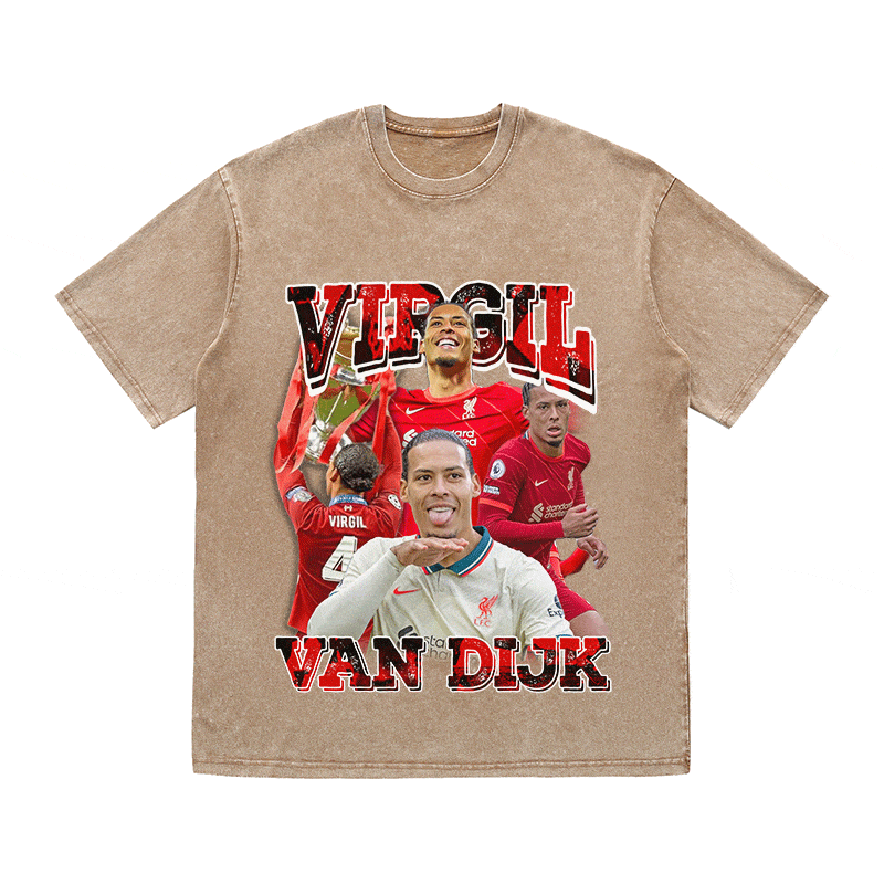 RDMCLOTHINGART tapestry hoodie VAN DIJK HEAVY WEIGHT COTTON TEE-9178